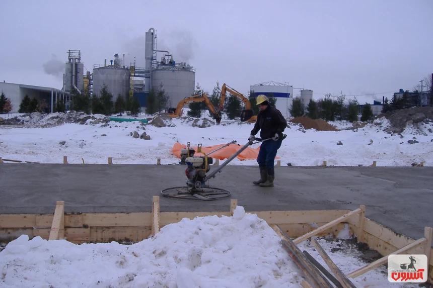 بتن ریزی در هوای سرد